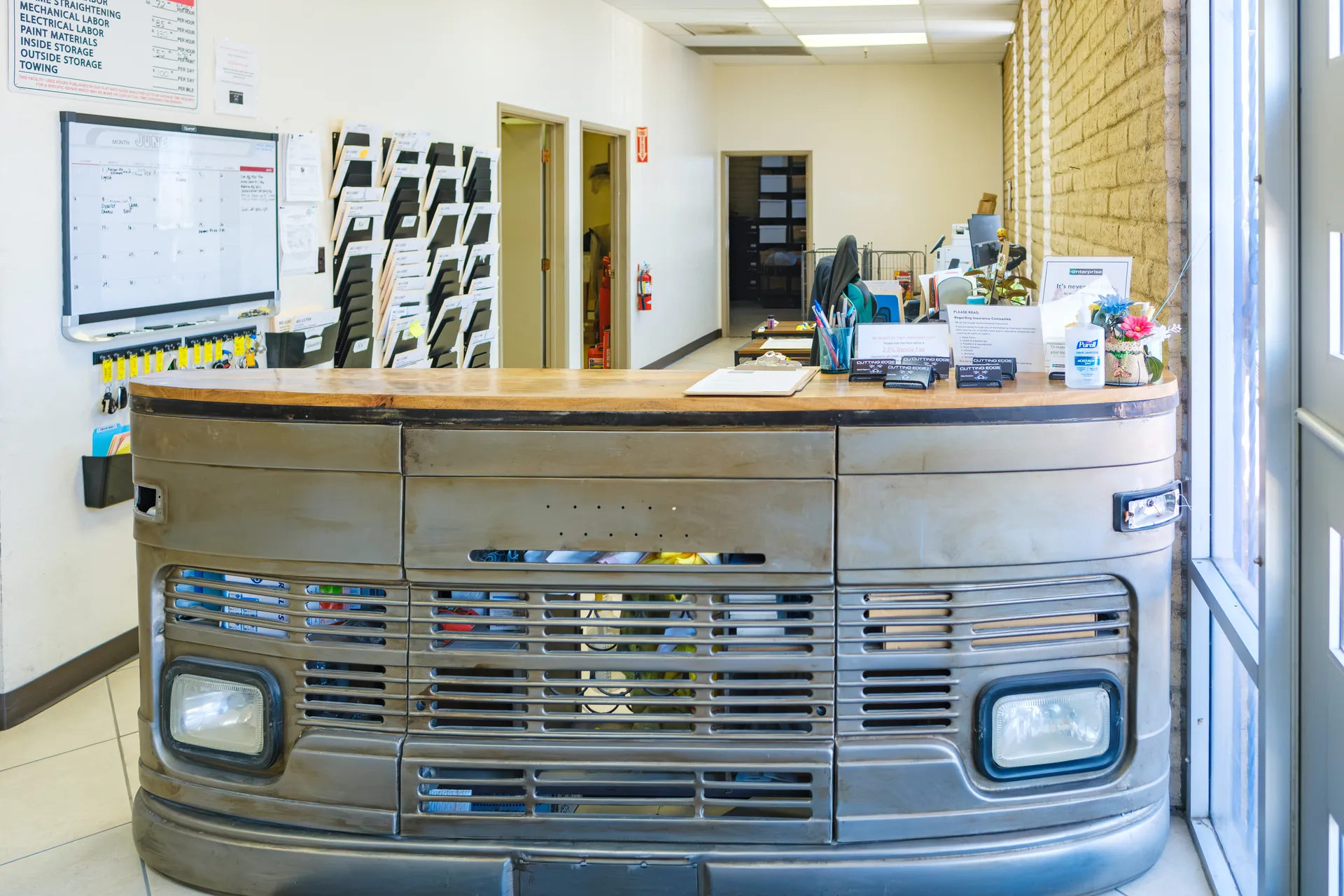 Front reception desk