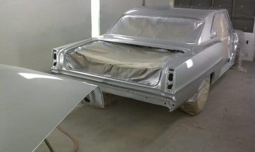 1966 Nova in our paint booth